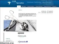 Sites similar to orspecialties.net