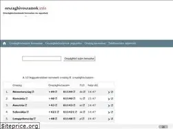 Sites similar to orszaghivoszamok.info