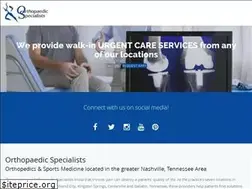 Sites similar to orthopaedicspecialists.com