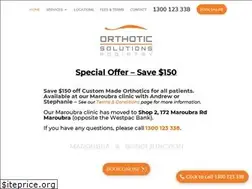 Sites similar to orthoticsolutionspodiatry.com.au