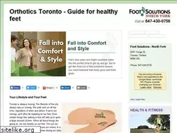Sites similar to orthoticstoronto.net