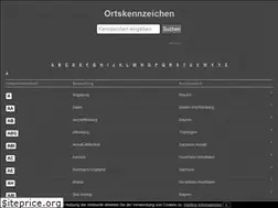 Sites similar to ortskennzeichen.de