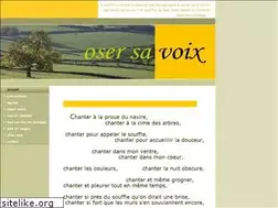 Sites similar to oser-sa-voix.info