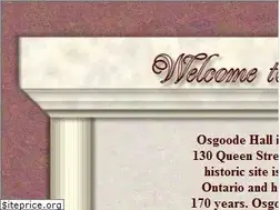 Sites similar to osgoodehall.com