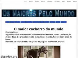 Sites similar to osmaiorespelomundo.com.br
