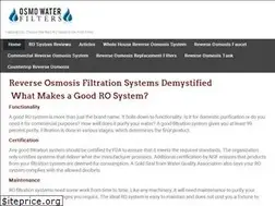 Sites similar to osmowaterfilters.com