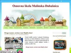 Sites similar to osnovnaskolamalinskadubasnica.hr