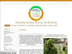 Sites similar to ostellosantamariainbetlem.com