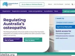 Sites similar to osteopathyboard.gov.au