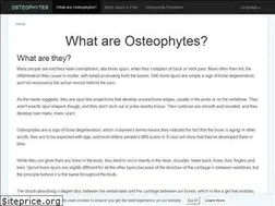 Sites similar to osteophytes.net