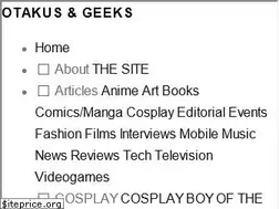 Sites similar to otakusandgeeks.com
