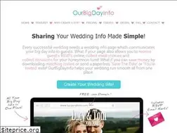Sites similar to ourbigdayinfo.com