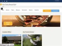 Sites similar to ourdailybread.ca