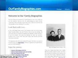 Sites similar to ourfamilybiographies.com
