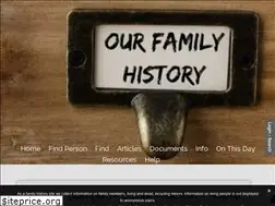 Sites similar to ourfamilyhistory.club