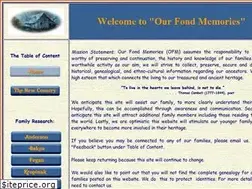Sites similar to ourfondmemories.com