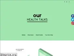 Sites similar to ourhealthtalks.com