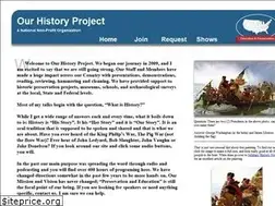 Sites similar to ourhistoryproject.com