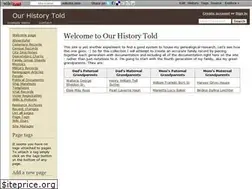 Sites similar to ourhistorytold.wikidot.com