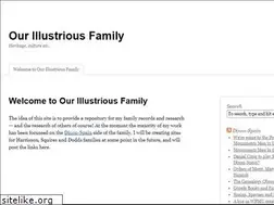 Sites similar to ourillustriousfamily.com
