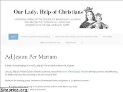 Sites similar to ourladyhelpofchristians-al.org