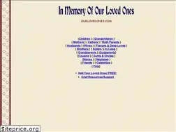 Sites similar to ourlovedones.com