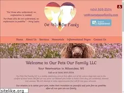 Sites similar to ourpetsourfamily.com