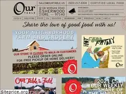 Sites similar to ourtable.us