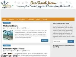 Sites similar to ourtravelmenu.com