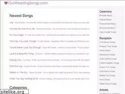 Sites similar to ourweddingsongs.com