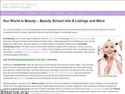 Sites similar to ourworldisbeauty.com