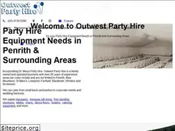 Sites similar to outwestpartyhire.com.au