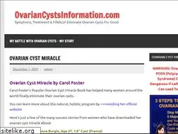 Sites similar to ovariancystsinformation.com