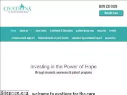 Sites similar to ovationsforthecure.org