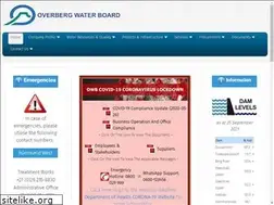 Sites similar to overbergwater.co.za