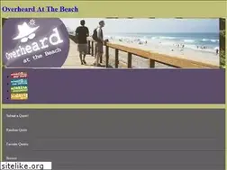 Sites similar to overheardatthebeach.com