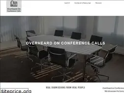 Sites similar to overheardonconferencecalls.com