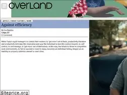 Sites similar to overland.org.au
