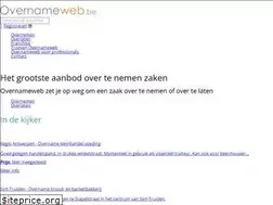 Sites similar to overnameweb.be