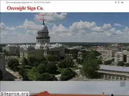 Sites similar to overnightsignco.com