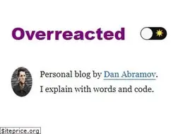 Sites similar to overreacted.io