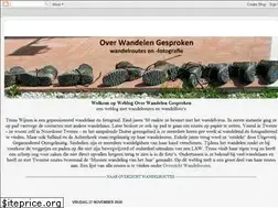 Sites similar to overwandelengesproken.blogspot.com