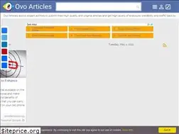 Sites similar to ovoarticles.com
