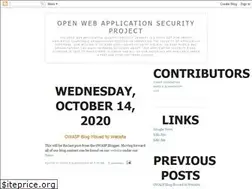 Sites similar to owasp.blogspot.com