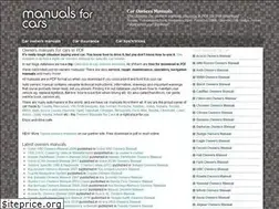 Sites similar to ownersmanualsforcars.com