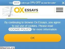 Sites similar to oxessays.com