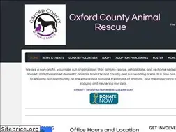 Sites similar to oxfordcountyanimalrescue.com