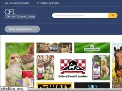 Sites similar to oxfordfeedlumber.com