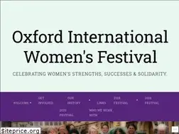 Sites similar to oxfordinternationalwomensfestival.co.uk