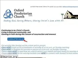 Sites similar to oxfordpresbychurch.org